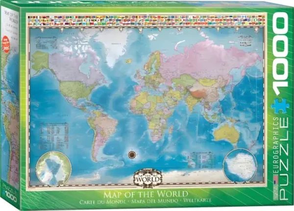 EUROGRAPHICS Puzzle Mapa sveta