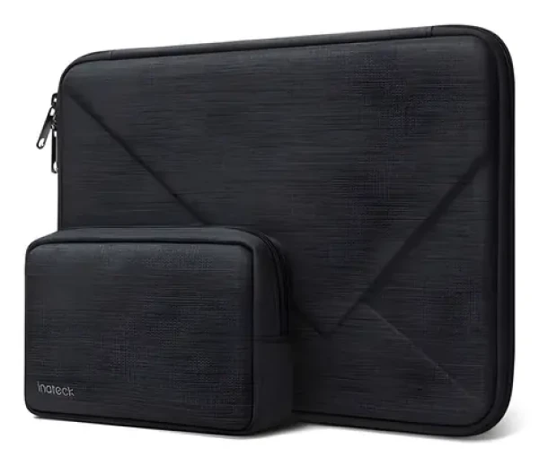 Inateck LB01007-13S čierna / Taška na notebook / 13,3 "/ EVA škrupina / vrecko na príslušenstvo / vodeodolná (LB01007-13S_BLACK)