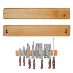Dellinger Magnetická lišta na nože z akáciového dreva / Lišta na nože / akáciové drevo / 500 x 65 x 20 mm (XZ-XSM-50CTDJ)