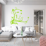 Veselá Stena Samolepka Rozkvitnutý ker Farba: růžová, Veľkosť: 60 x 56 cm