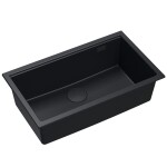 Quadron - Granitový drez Logan 110 Black Zlaty HQD7644U7_PVDG1_U
