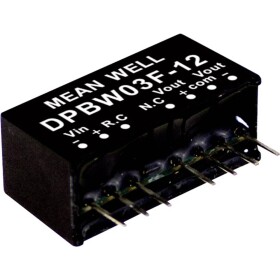 MEAN WELL DPBW03F-05 DC / DC menič napätia, modul 300 mA 3 W Počet výstupov: 2 x; DPBW03F-05