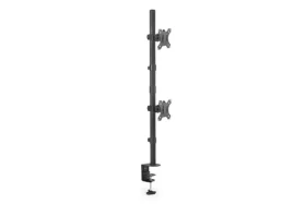 Digitus DA-90438 čierna / Držiak 2 monitorov / do 32 palcov / VESA 75x75, 100x100 / nosnosť 2x8 kg (DA-90438)