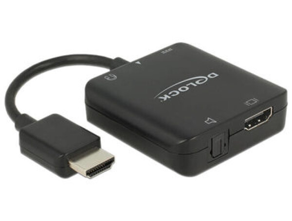 DeLock adaptér HDMI Audio Extraktor 4K kompaktný (62784-DE)