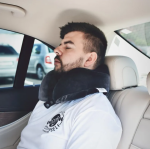 EMI Cestovný vankúš Travel semišový sivý