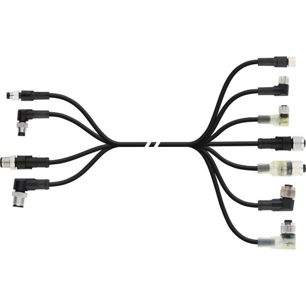 LAPP AB-C4-M12MA-2,0PUR-M12FS pripojovací kábel pre senzory - aktory, 22260307, 1 ks; 22260307