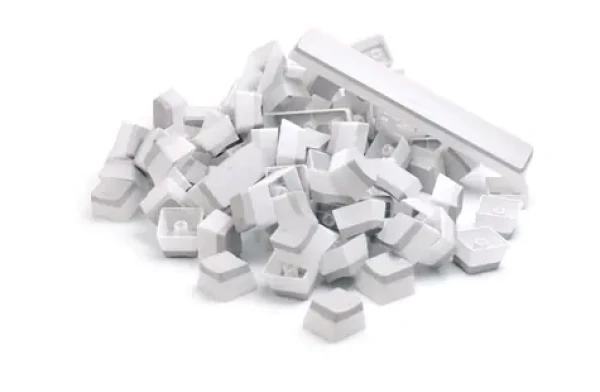 Glorious vymeniteľné klávesy Aura US biela / 104 ks / US layout / Cherry MX + Gateron + Kailh (G-104-WAURA)