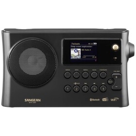 Sangean WFR-28BT internetové stolný rádio DAB+, FM Wi-Fi, Bluetooth, AUX s USB nabíjačkou, Spotify čierna; A500495