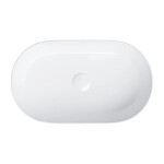 OMNIRES - MESA umývadlo na dosku, 53 x 32 cm biela lesk /BP/ MESA530BP