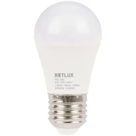 Retlux RLL 642 G45 E27 mini Globe 8W / 1080 lm / 4000K - studená biela / D (8590669375417)