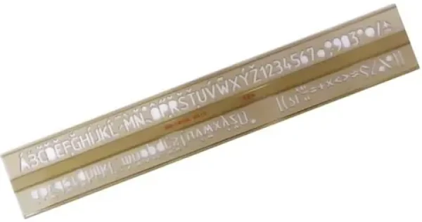 KOH-I-NOOR Školská písmenková šablóna 1,0cm (074803900000)