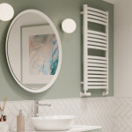 INVENA - Kúpeľňový radiátor 540 x 800, biely UG-01-080-A