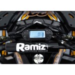 Mamido Detská benzínová štvorkolka RamiGO DISCOVERER 125CC čierno-oranžová