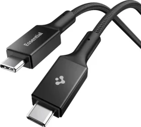 Spigen EB10015CC Essential USB C na USB C 100W kábel 1.5m čierna / USB 3.2 Gen1 (ACA10421)