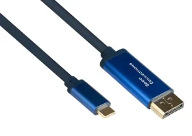 Good Connections SmartFLEX modrá / Redukcia / USB-C (M) - DisplayPort (M) / 4K 60Hz / 1 m (4812-CSF010B)