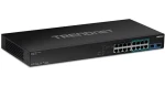 Trendnet 18- Port Gigabit 4PPoE / Switch / 440 W PoE / 36 Gbit/s / 2x SFP / Unmanaged (TPE-BG182G)