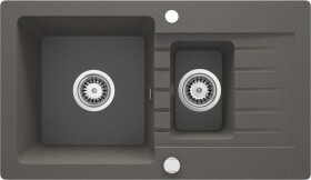 DEANTE DEANTE - Zorba antracit metalic - Granitový drez, 1.5 - bowl s odkvapkávačom ZQZ_T513