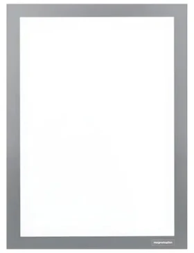 Magnetoplan Magnetofix A4 sivá (2 ks) / Magnetický rámček / samolepiaci (MAGFRAMEADH4G)