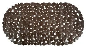 MSV GALETS protišmyková podložka do vane hnedá / PVC / 99 x 39 cm