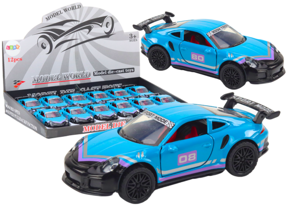 Mamido Kovové športové autíčko 1:32 s frikčným pohonom tyrkysové