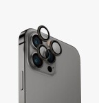 UNIQ Optix hliníkové ochranné sklo na šošovku fotoaparátu pre Appple iPhone 15 Pro Max Steel grey (grey) (8886463686232)