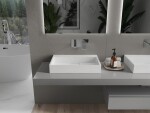 MEXEN - Ava umývadlo na dosku liaty mramor B/O 60 x 38, biela 23016000
