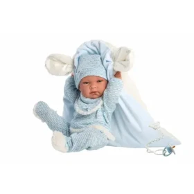 Llorens 73859 NEW BORN CHLAPČEK - realistická bábika bábätko s celovinylovým telom - 40 cm