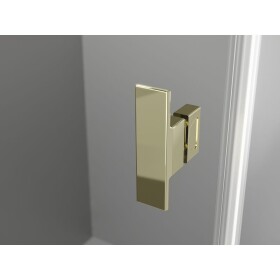 MEXEN/S - Mist HT sprchovací kút dvere krídlové ľavá 85 x 70, transparent, zlato 8A5T-085-070-50-00-L