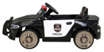 Mamido Detské elektrické autíčko Super-Police čierne
