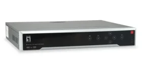 LevelOne NVR-1316 / NVR rekordér / pre 16 kamier / až 12 MPx / 4X HDD / HDMI / VGA (NVR-1316)