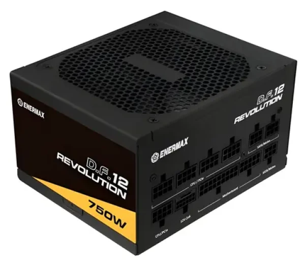 Enermax Revolution DF12 ETV750G čierna / Zdroj / 750W / ATX 3.1 / 80PLUS Gold / semi-pasívne / 12VHPWR (ETV750G)