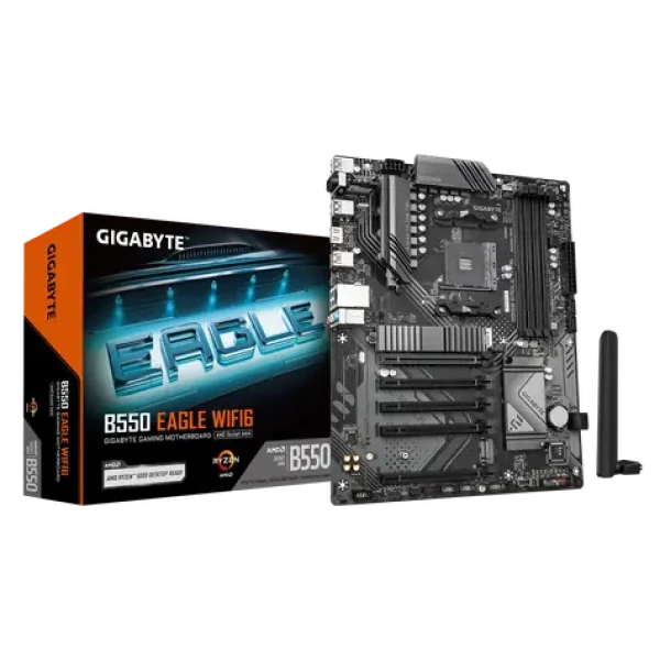 GIGABYTE B550 EAGLE WIFI6 / B550 / AM4 / 4x DDR4 / PCIEx16 / GLAN / ATX (B550 AORUS ELITE AX V2)