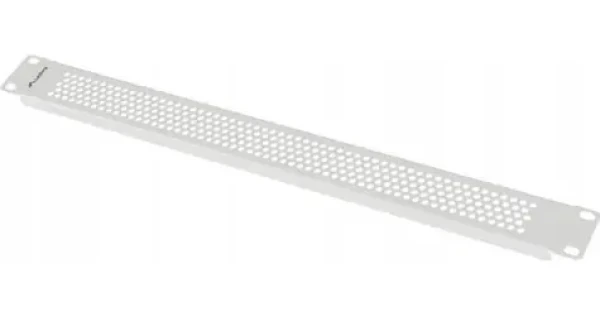 Lanberg 19" 1U šedá / Záslepný panel / Perforovaný / Oceľ (AK-1411-S)