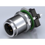 Weidmüller SAIE-M12SB-4-F5.5TL neupravený zástrčkový konektor pre senzory - aktory, 2424080000, piny: 4, 10 ks; 2424080000