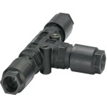 Phoenix Contact QPD T 4PE 3X9-16 BK 1405402 rozvádzač pre guľatý faston, 1 ks; 1405402