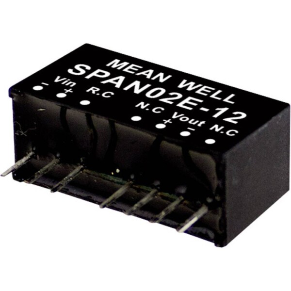 MEAN WELL SPAN02E-05 DC / DC menič napätia, modul 400 mA 2 W Počet výstupov: 1 x; SPAN02E-05
