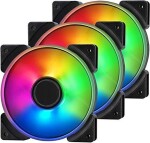 Fractal Design 120mm Prisma AL-12 ARGB 3-pack čierna / Univerzálny ventilátor / 19.5 dB @ 1200 RPM (FD-FAN-PRI-AL12-3P)