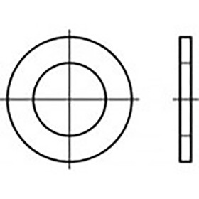 Podložka 6.4 mm 11 mm Ušlechtilá ocel V4A A4 100 ks TOOLCRAFT TO-6854757; TO-6854757