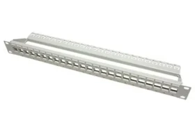 Roline Patch panel pre keystone 19" šedá / kat. 5 / 6 / 6a UTP / 24 portov / neosadený (26.11.0356)