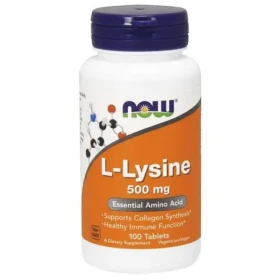 L-Lyzín 500 mg - NOW Foods (100 tab.) (47875-1-100tab)