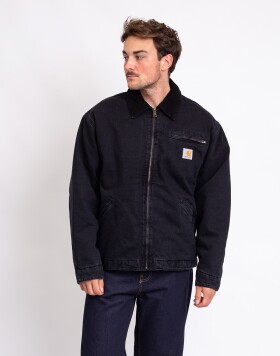 Carhartt WIP OG Detroit Jacket Black/Black stone washed M