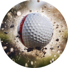 Jedlý papier golfovej míčok odpaliť 19,5 cm - PICTURE - PICTURE