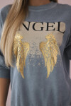 Bavlnený set Angel tepláky + nohavice denim UNI