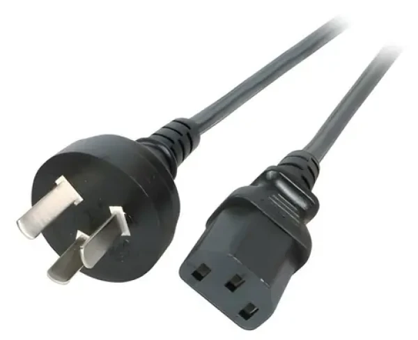 EFB China 180 ° - C13 180 ° čierna / Napájací kábel / 1,8 m / 10 A / 250 V (EK492.1,8V2)