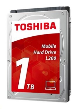 Toshiba L200 1TB čierna (bulk) / 2.5 / 5400 rpm / 8MB cache / SATA / interná / 9.5mm / 2y / Bulk (HDWJ110UZSVA)