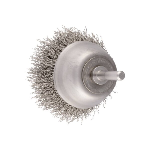 PFERD TOOLS PFERD TOOLS INOX-TOTAL Kefa na hrnce, nepletená, RBUIT Ø50 mm, driek Ø6 mm, drôt z nehrdzavejúcej ocele Ø0,30 mm 43210006 10 ks; 43210006