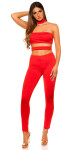 Sexy KOUCLA Jumpsuit with Cut Outs red Einheitsgroesse