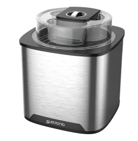 Guzzanti GZ 159 strieborná-čierna / Zmrzlinovač / 12W / Nádoba 2.0 L / časovač (GZ 159)