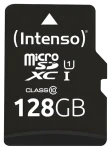 INTENSO 128GB microSDXC + SD adaptér / Pamäťová karta / Class 10 / UHS-I / U1 / čítanie: až 90MBs (3423491)