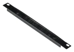 Equip EZMB-10-B čierna / Kefová lišta / 10" / 1U / kov / RAL9005 (EZMB-10-B)